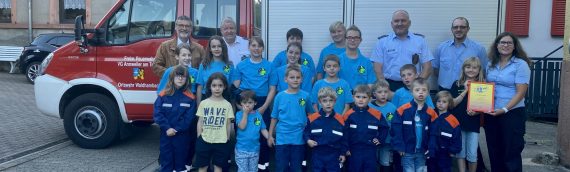 Gründung einer Bambini-Feuerwehr in Waldhambach sowie das 30-jährige Bestehen der Jugendfeuerwehr Völkersweiler